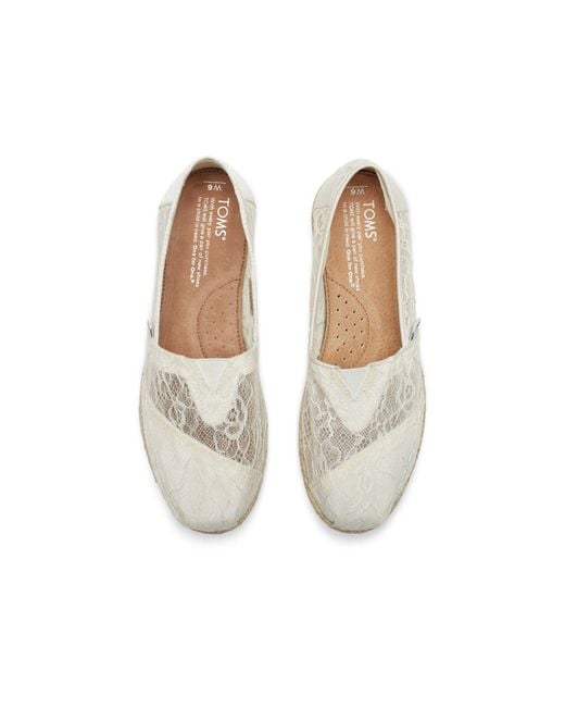 TOMS White Lace Rope Women's Classics