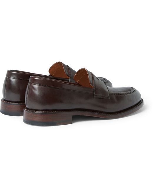 J.Crew Ludlow Leather Penny Loafers in Brown for Men | Lyst