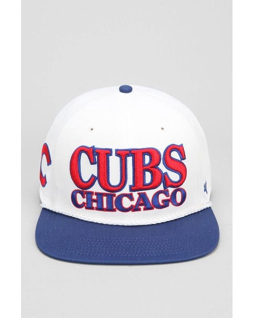 47 Brand Red Tasty Rope Chicago Cubs Strap-Back Hat for men