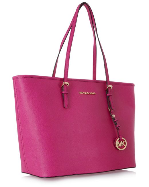 NWT! MICHAEL KORS LIGHT PINK SYLVIA MEDIUM LOGO TOTE WITH LARGE PHONE  WRISTLET