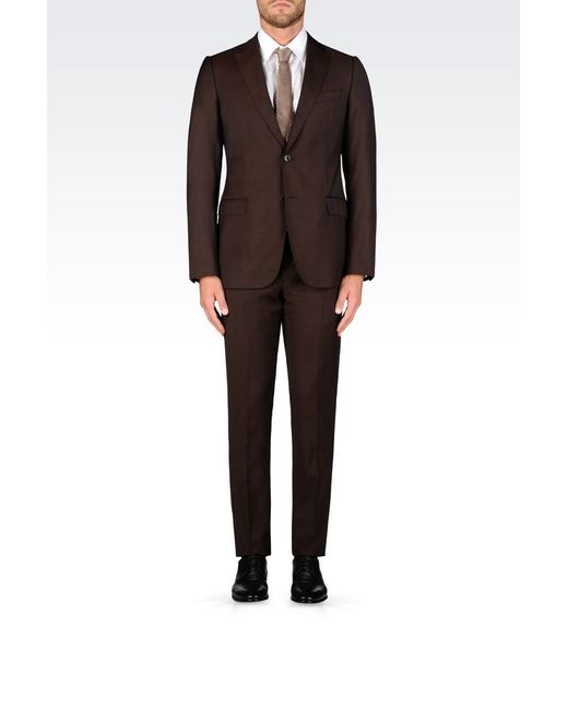 Armani Brown Two Button Suit for men