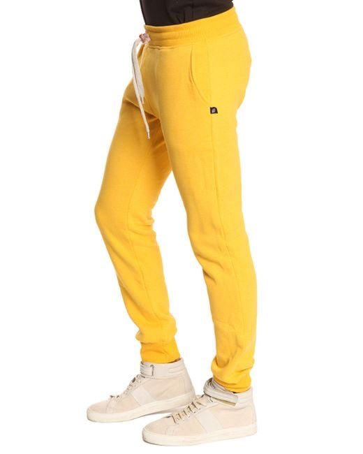 Sweet pants Slim Yellow Jogging Bottoms in Yellow for Men | Lyst
