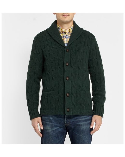 ralph lauren shawl collar cardigan