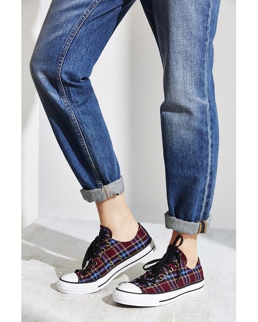 Converse plaid 2024 low tops