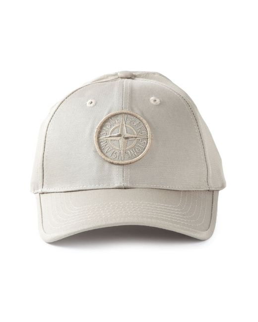 Stone Island Logo Embroidered Cap in 