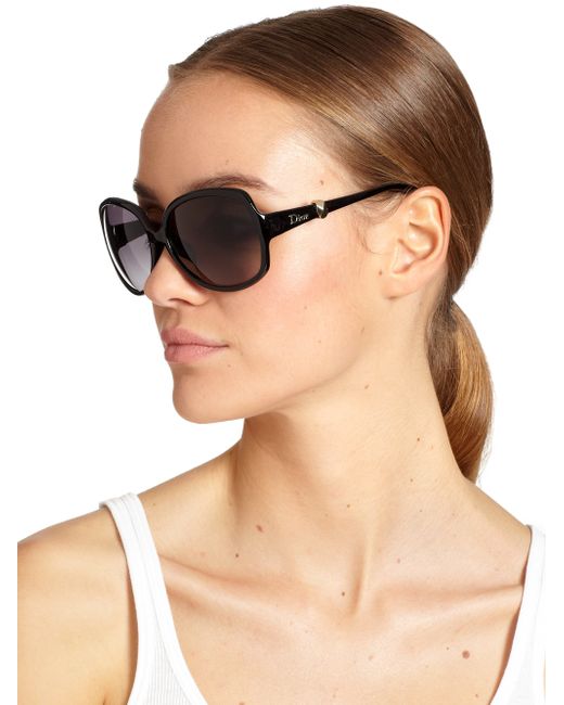 Dior Mystery 61Mm Round Sunglasses in Black | Lyst