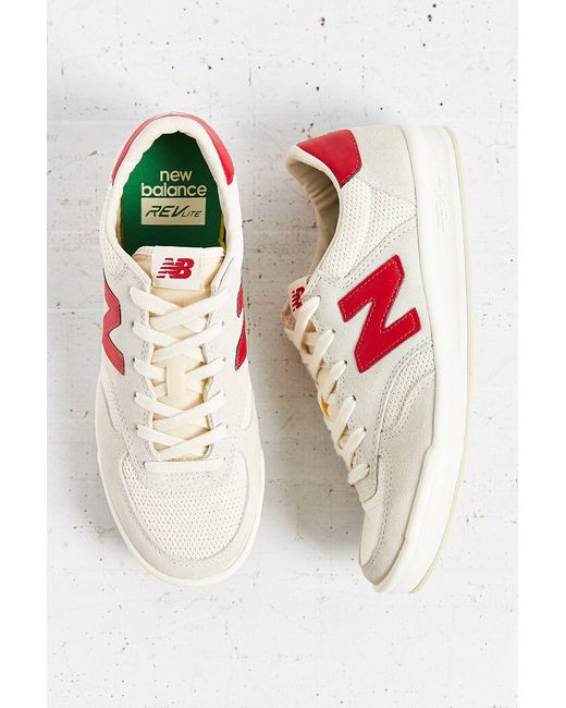 New balance 300 white red hotsell