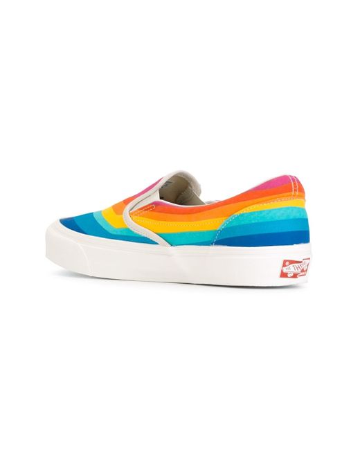 Rainbow van store slip ons