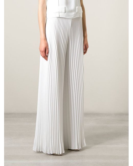 Pleated silk pants clearance