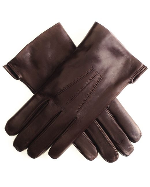 Black.co.uk Dark Brown Leather Gloves With Rabbit Fur Lining Description Delivery & Returns Reviews for men