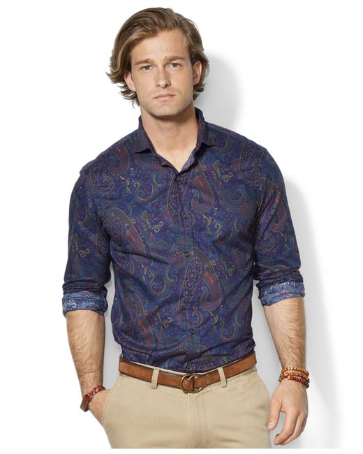 Ralph lauren paisley best sale blouse