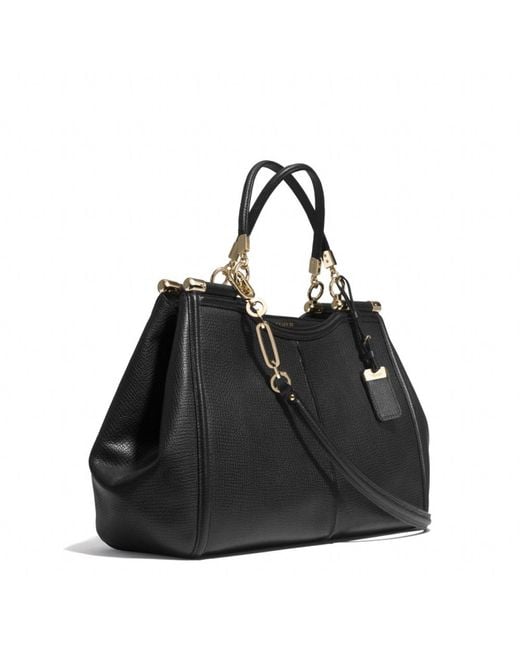 COACH Madison Pinnacle Caroline Satchel in Textured Leather in