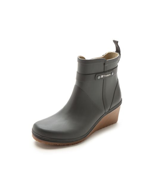 tretorn wedge rain boots