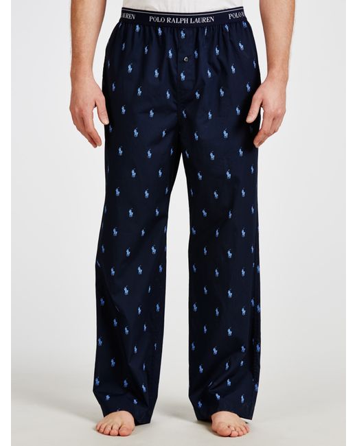 Polo Ralph Lauren Pony Print Lounge Pants in Blue for Men | Lyst UK