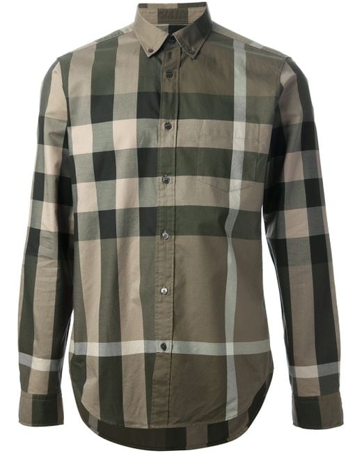 Burberry Brit Fred Shirt in Green for Men | Lyst