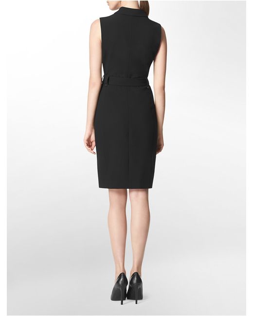 Calvin klein black dress sleeveless cheap