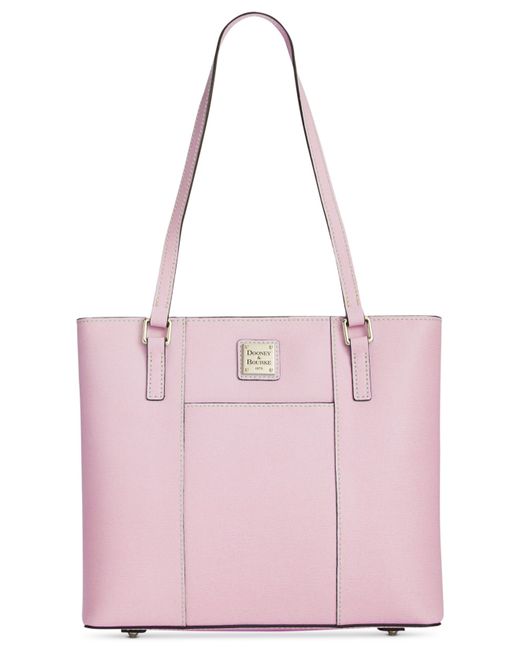 Dooney & Bourke Pink Saffiano Small Lexington Shopper