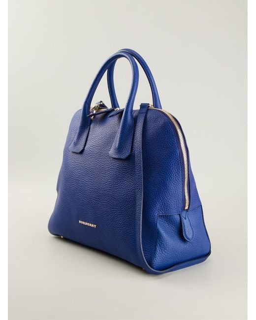blue burberry purse