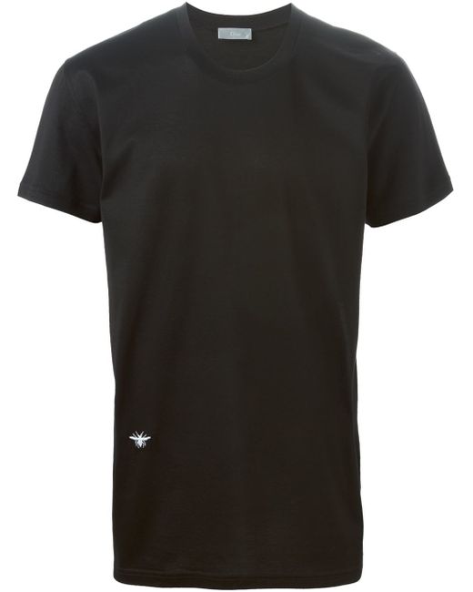 Dior Homme Black Fly Motif V Neck T-shirt for men