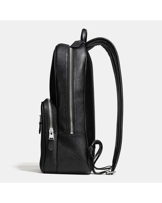 COACH Hudson Backpack In Crossgrain Leather in Black for Men | Lyst