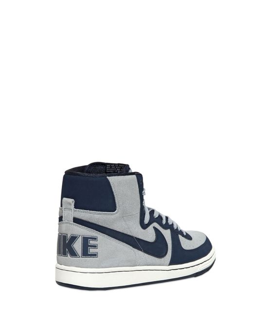 Nike Terminator Vintage High Top Sneakers in Grey/Navy (Blue) for Men | Lyst