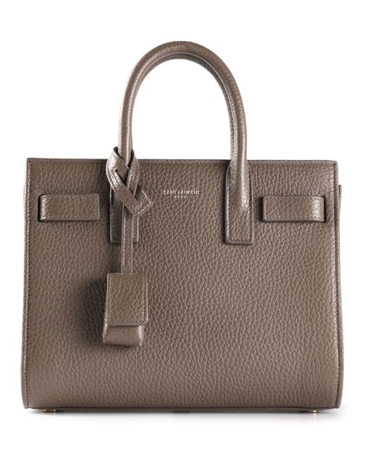 Saint Laurent Brown Nano Sac Du Jour Bag
