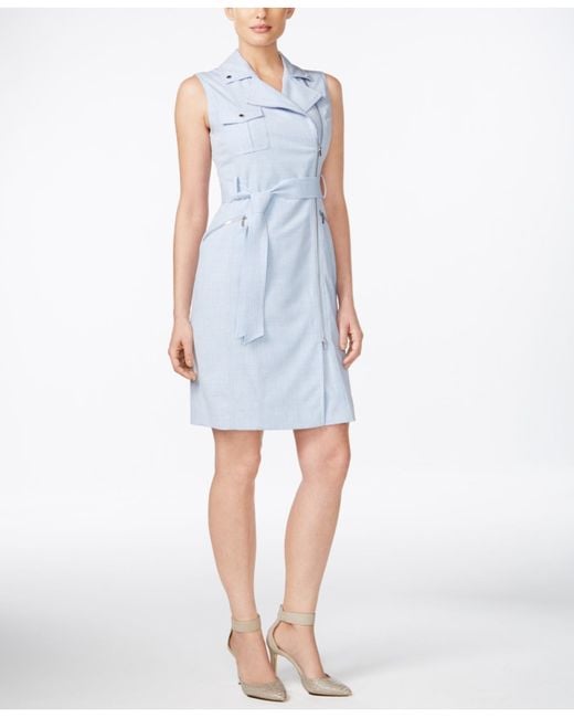 Light blue sheath dress with jacket dresses