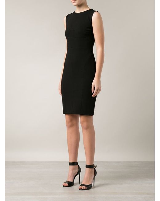 Narciso Rodriguez Black Cut Out Back Dress