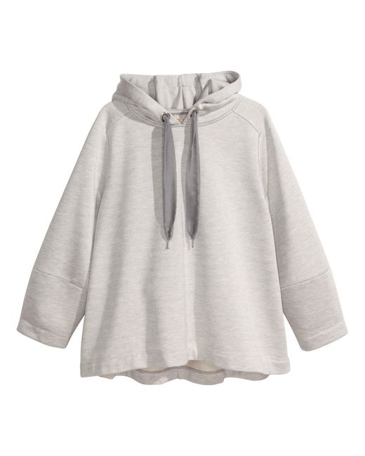 H&M A-Line Sweatshirt in Gray | Lyst