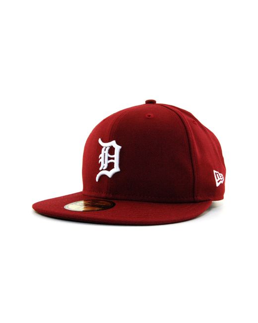 Ktz Detroit Tigers Cdub 59fifty Cap In Red For Men Lyst 