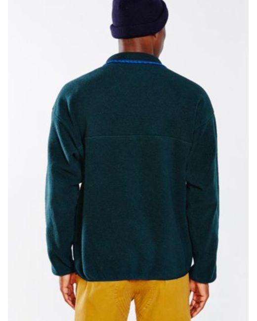 Urban Outfitters Vintage Dark Green Patagonia Fleece Jacket for men