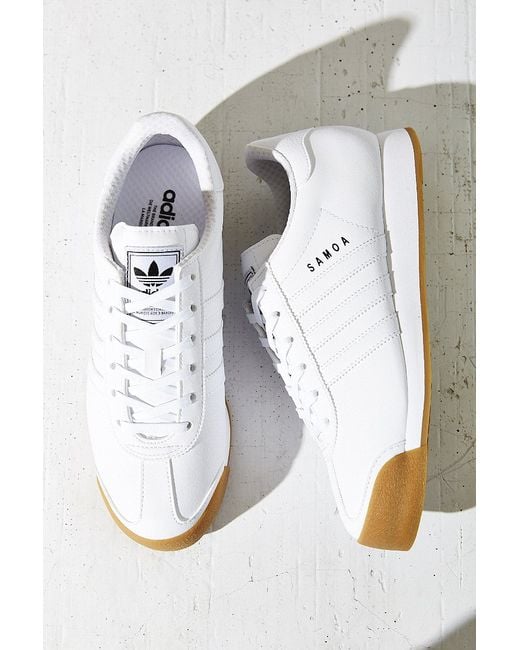 adidas Originals Samoa Gum-sole Sneaker in White | Lyst