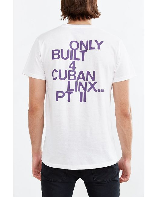 Urban Outfitters Raekwon Purple Tape Tee in White for Men | Lyst