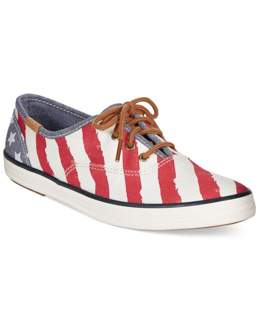 Keds Women's Champion Patriotic Sneakers in Red | Lyst