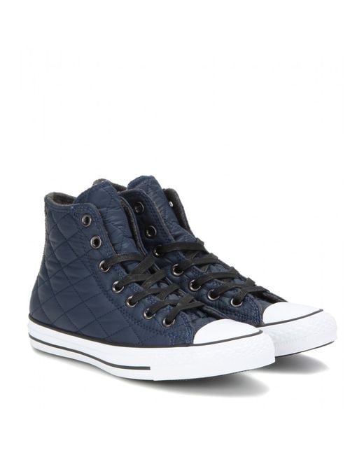 Converse Chuck Taylor All Star Quilted High top Sneakers in Blue Lyst