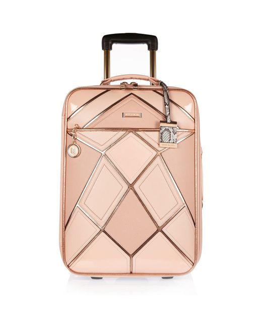 River Island Pink Patchwork Suitcase