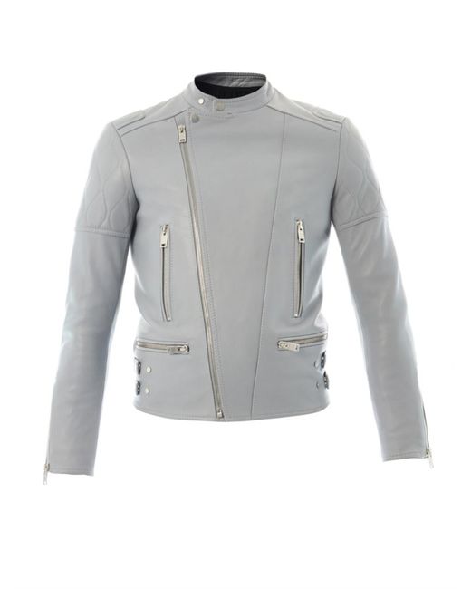 Balenciaga Leather Biker Jacket in 