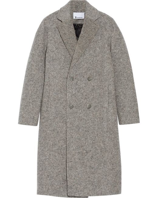 T By Alexander Wang Donegal Reversible Wool blend Felt Coat in