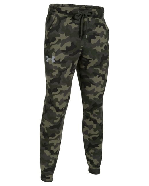 Under Armour Men's Rival Camo Joggers in Black for Men | Lyst