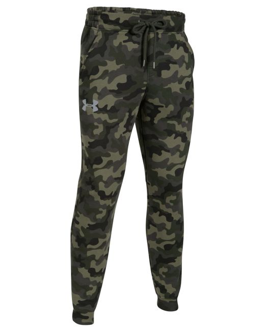 Under Armour Black Men's Rival Camo Joggers for men