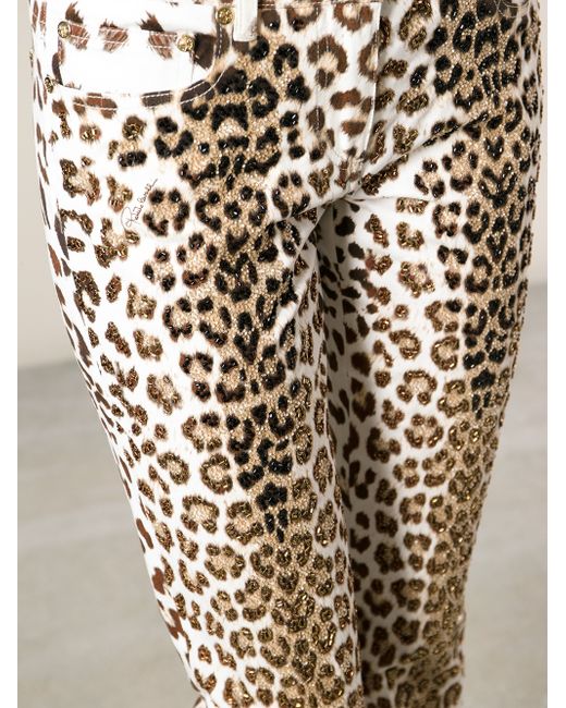 Roberto Cavalli Leopard Print Bootcut 
