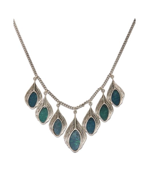 AUTH LUCKY BRAND NWT  SILVER TONE,TURQUOISE SEMIPRECIOUS  DROPS  NECKLACE
