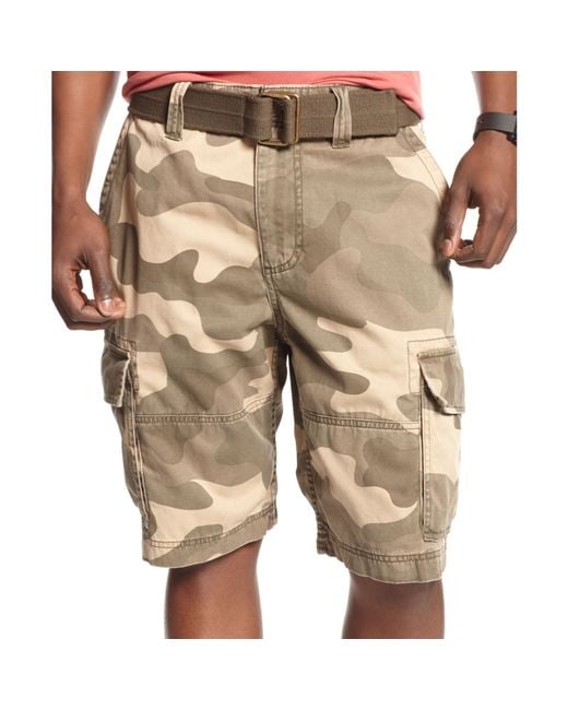 American Rag Green Camouflage Cargo Shorts for men