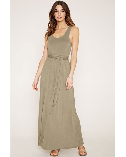 Hunter green long sleeve maxi dress forever 21