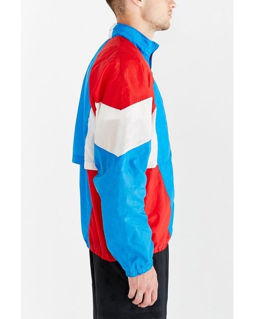 Blue red white windbreaker shop
