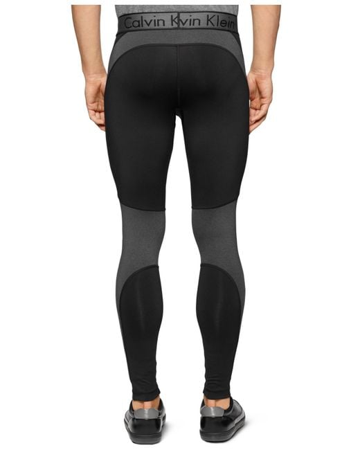 Calvin Klein Performance Stretch Compression Pants in Black for Men | Lyst
