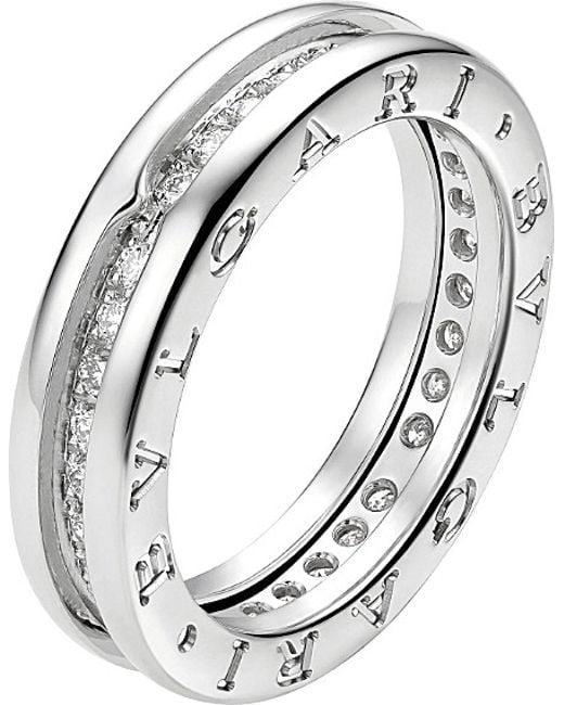 Bvlgari pave shop diamond ring