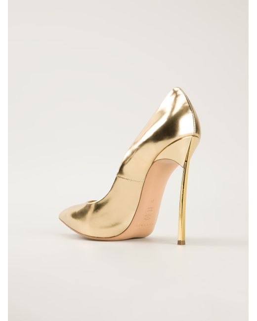 Casadei store gold heels