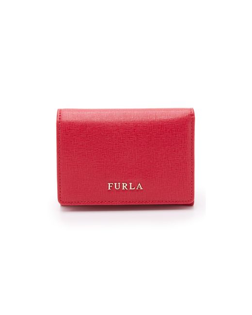 Furla Red Babylon Small Trifold Wallet - Ruby