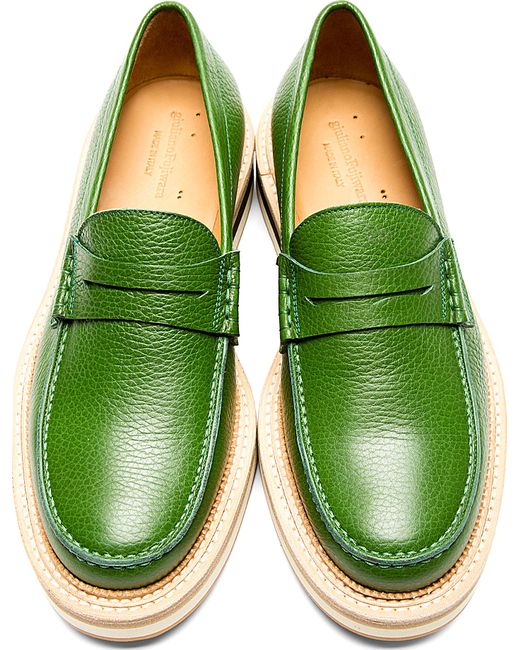 Green penny deals loafers
